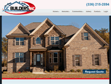 Tablet Screenshot of gcbuildersnc.com